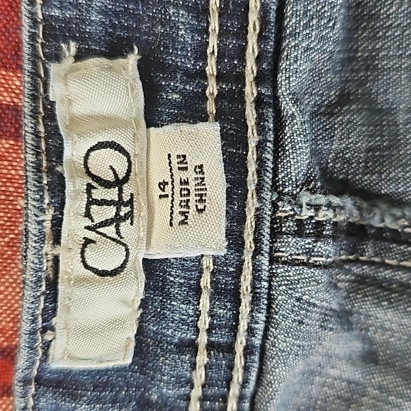 Cato Bermuda Shorts SZ 14 Ladies Denim - Picture 5 of 8
